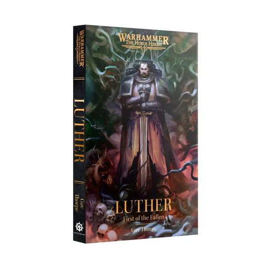 Warhammer novel Luther First of the Fallen paperback featuring Dark Angels and Horus Heresy