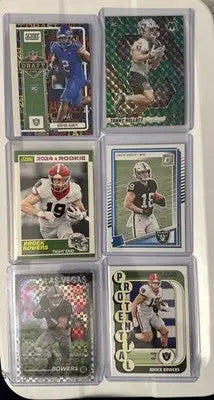 LV Raiders 13 Card Lot Ashton Jeanty - Brock Bowers + 2025 Panini Mosaic & More - Football Card Single