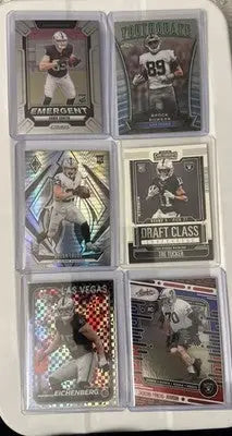 LV Raiders 13 Card Lot Ashton Jeanty - Brock Bowers + 2025 Panini Mosaic & More - Football Card Single