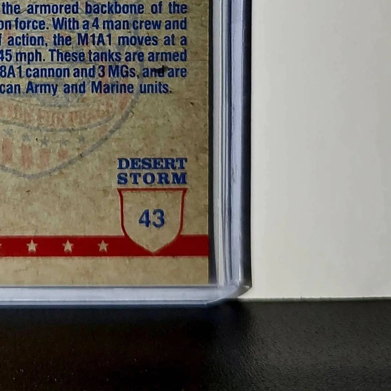 M-1 Abrams Tank 1991 Topps Desert Storm #43 Card - Non-Sports Card Single