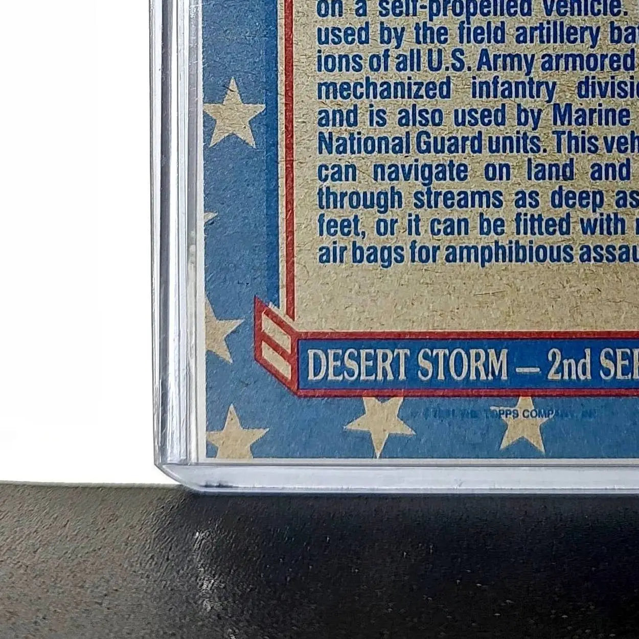 M-109 Howitzer 1991 Topps Desert Storm #107 Card - Non-Sports Card Single