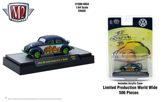 M2 Machines 1:64 1953 VW Beetle Deluxe USA Model The Original B Rel HS63 CHASE - Collectibles
