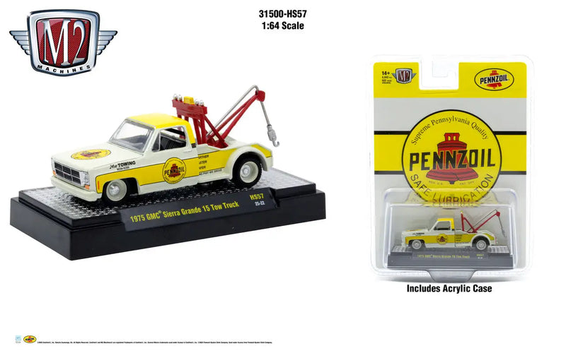 M2 Machines 1:64 1975 GMC Sierra Grande 15 Tow Truck Rel HS57 - Collectibles