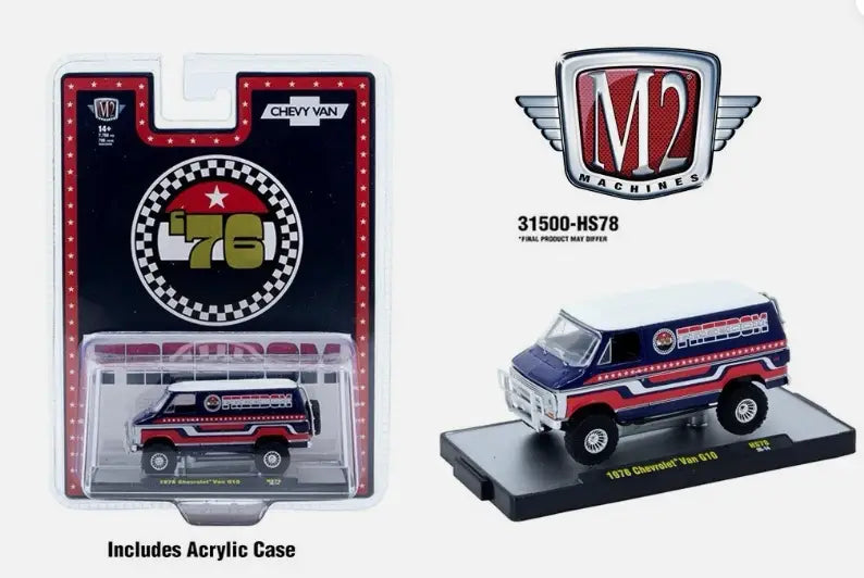 M2 Machines 1:64 1976 Chevrolet Van G10 Rel HS78 - Other