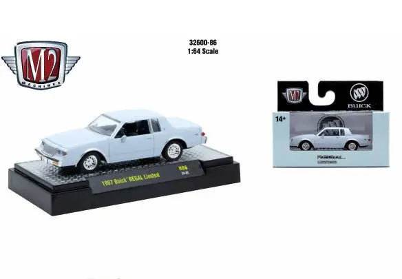 Toy 1987 Buick Regal Limited from Detroit Muscle R86 series by M2 Machines