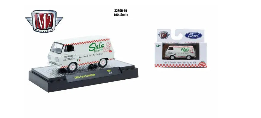 M2 Machines 1:64 Detroit Muscle R91 1964 Ford Econoline - Other