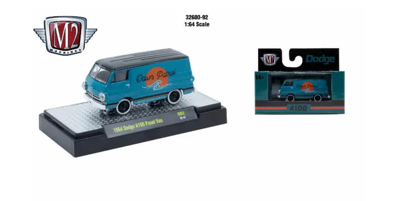 M2 Machines 1:64 Detroit Muscle R92 1964 Dodge A100 Panel Van