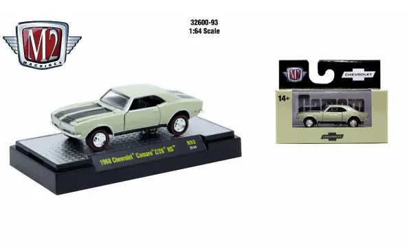 M2 Machines 1:64 Detroit Muscle R93 1968 Chevrolet Camaro Z28 - Collectibles