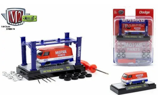 Dodge A100 Panel Van model kit release from M2 Machines in 1:64 scale