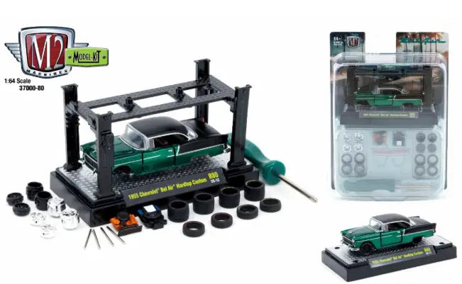 M2 Machines 1:64 Model Kit Release 80 1955 Chevrolet Bel Air Hardtop Custom