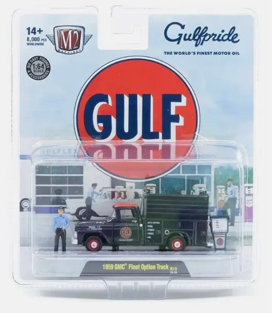 M2 Machines 1:64 R18 1959 GMC Fleet Option Truck Gulf