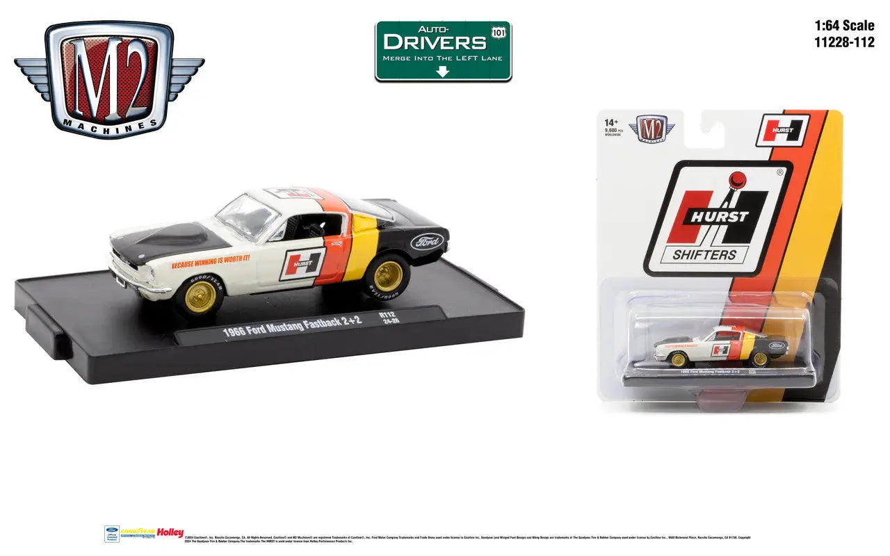 Silver and gold 1965 Ford Mustang GT diecast model car, ideal for Ford Mustang Fastback collectors
