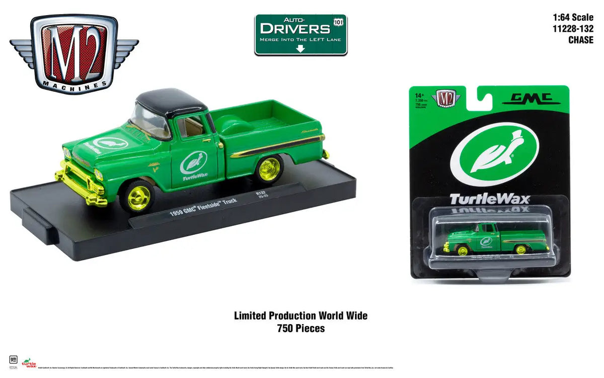 M2 Machines Auto-Drivers 1:64 R132 1959 GMC Fleetside Truck CHASE - Other