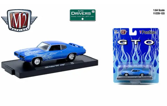 M2 Machines Auto-Drivers 1:64 R133 1969 Pontiac GTO Judge - Diecast Cars