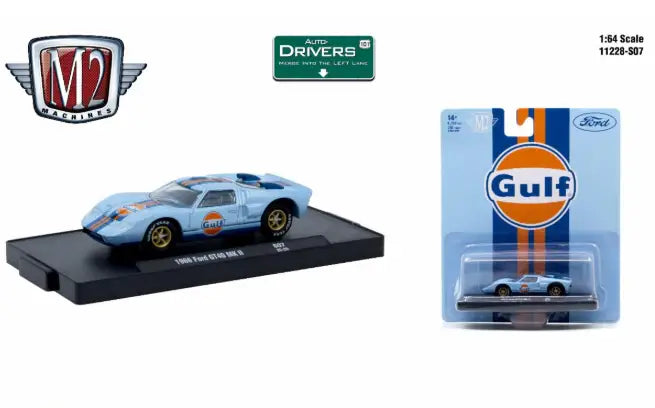 M2 Machines Auto-Drivers 1:64 RS07 1966 Ford GT40 MKII - Collectibles