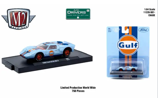 M2 Machines Auto-Drivers 1:64 RS07 1966 Ford GT40 MKII CHASE - Collectibles