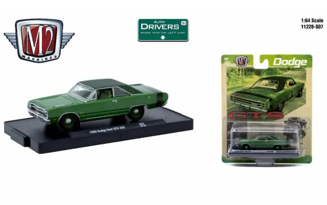 M2 Machines Auto-Drivers 1:64 RS07 1969 Dodge Dart GTS 383 - Collectibles