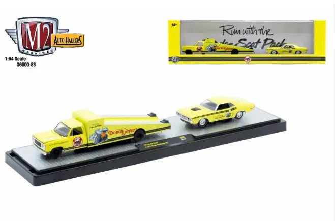 M2 Machines Auto Hauler 88 1974 Dodge Truck 1971 Dodge Challenger R/T - Other