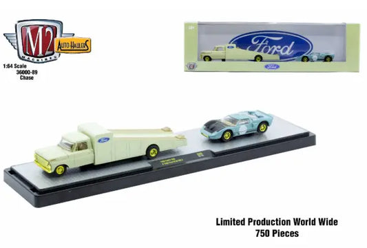 M2 Machines Auto Hauler 89 1969 Ford F-350 and 1966 Ford GT40 MKII CHASE - Collectibles