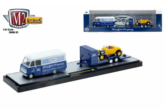 M2 Machines Auto Hauler 93 1948 Ford Parcel Truck 1932 Ford Roadster - Action Figure & Toy