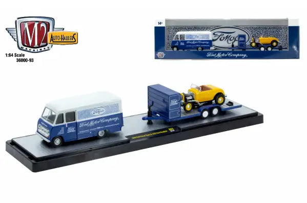 M2 Machines Auto Hauler 93 1948 Ford Parcel Truck 1932 Ford Roadster - Action Figure & Toy