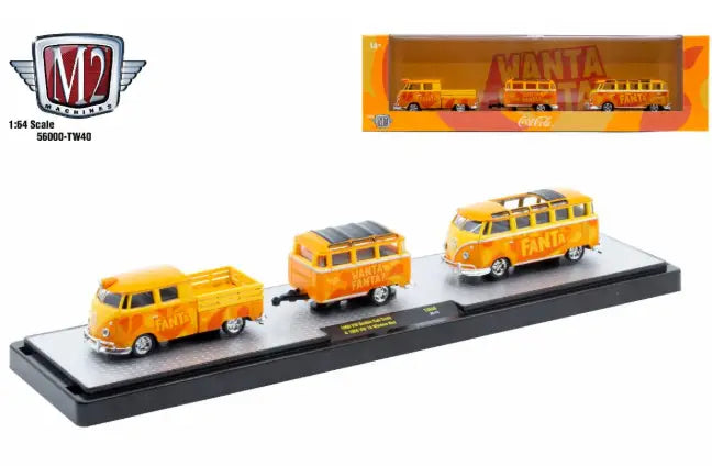 M2 Machines Auto Hauler TW40 1960 VW Delivery Cab Truck 1960 VW 15 Window Bus - Collectibles