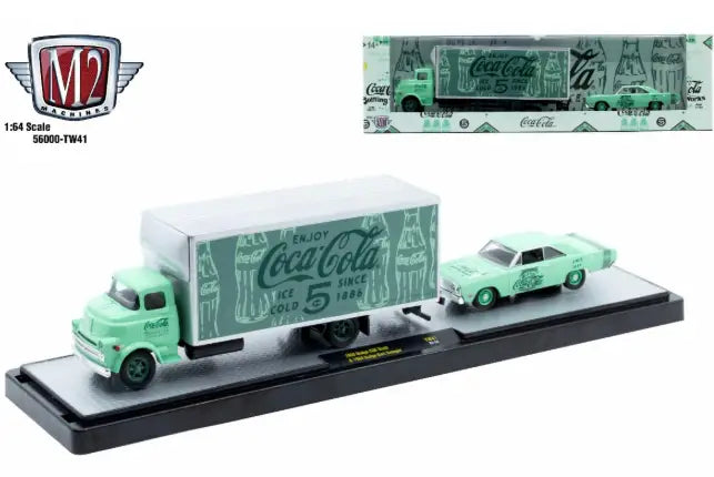 M2 Machines Auto Hauler TW41 1958 Dodge COE Truck 1969 Dodge Dart Swinger - Other