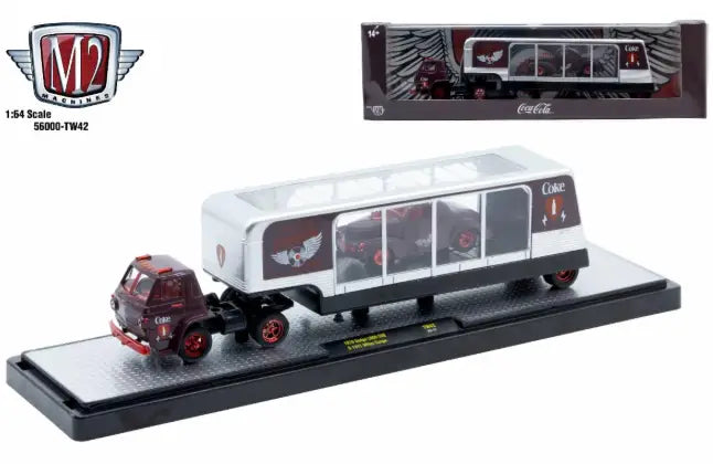 M2 Machines Auto Hauler TW42 1970 Dodge L600 COE 1941 Willys Coupe CHASE - Other