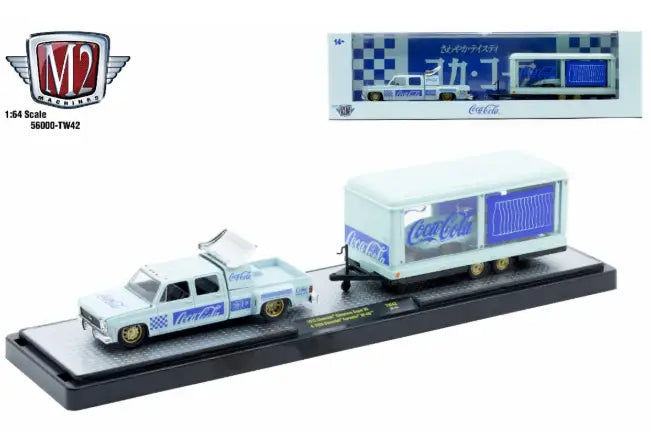 M2 Machines Auto Hauler TW42 1973 Chevrolet Cheyenne Super 30 59 Chevy Corvette - Other