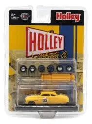 Yellow model race car number 83 from M2 Machines Auto-Wheels Release 10 Mercury Custom