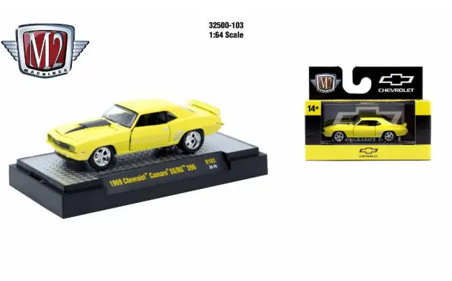 M2 Machines AutoThentics Rel 103 1:64 1969 Chevrolet Camaro SS/RS 396 - Action Figure & Toy