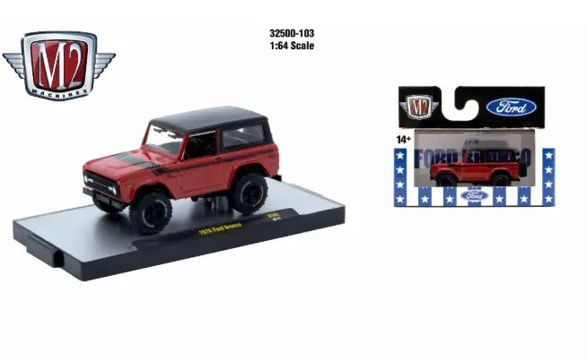M2 Machines AutoThentics Rel 103 1:64 1976 Ford Bronco - Collectibles