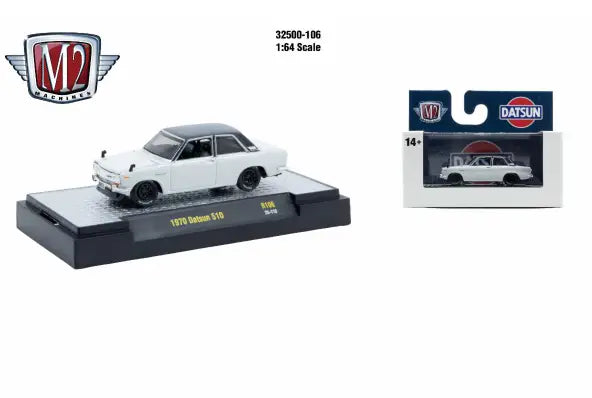 M2 Machines AutoThentics Rel 106 1:64 1970 Datsun 510 - Collectibles