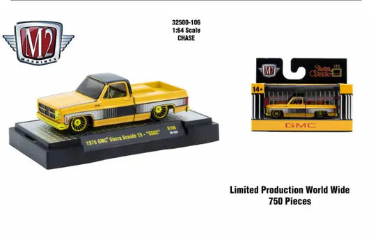 M2 Machines AutoThentics Rel 106 1:64 1976 GMC Sierra Grande 15 CHASE - Collectibles