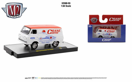 White and red Crane Canning Co. delivery van from M2 Machines AutoThentics Rel 93 Ford Econoline Van
