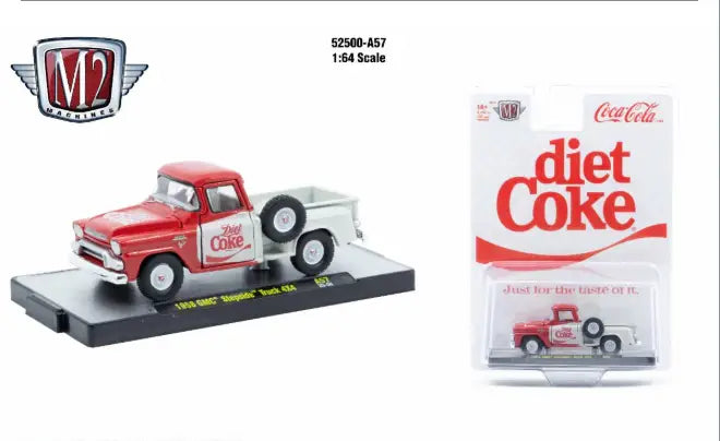 M2 Machines Coca-Cola Release A57 1958 GMC Stepside Truck 4x4