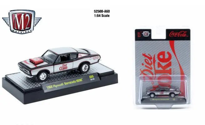M2 Machines Coca-Cola Release A60 1968 Plymouth Barracuda Hemi Diet Coke - Collectibles