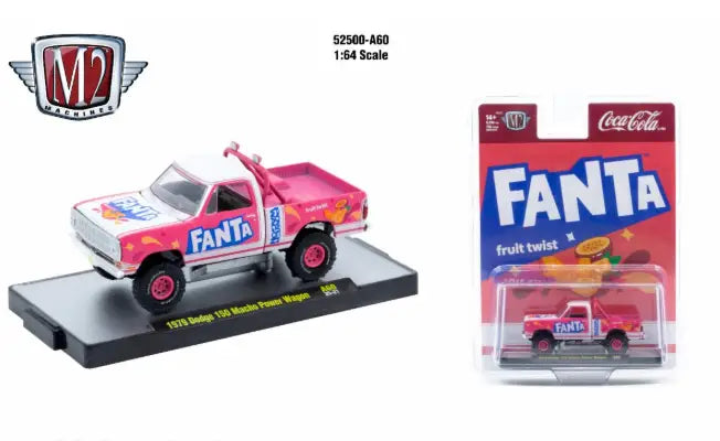 M2 Machines Coca-Cola Release A60 1979 Dodge 150 Macho Power Wagon Fanta - Collectibles