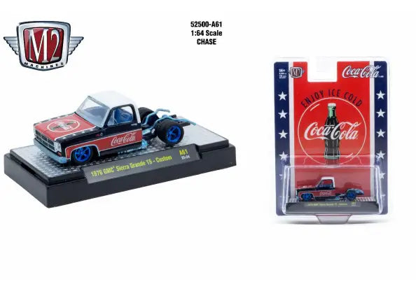 M2 Machines Coca-Cola Release A61 1976 GMC Sierra Grande 15 Custom CHASE