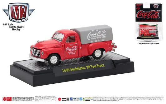 M2 Machines Coca-Cola Release HOBBY RW01 1949 Studebaker 2R Tow Truck - Collectibles