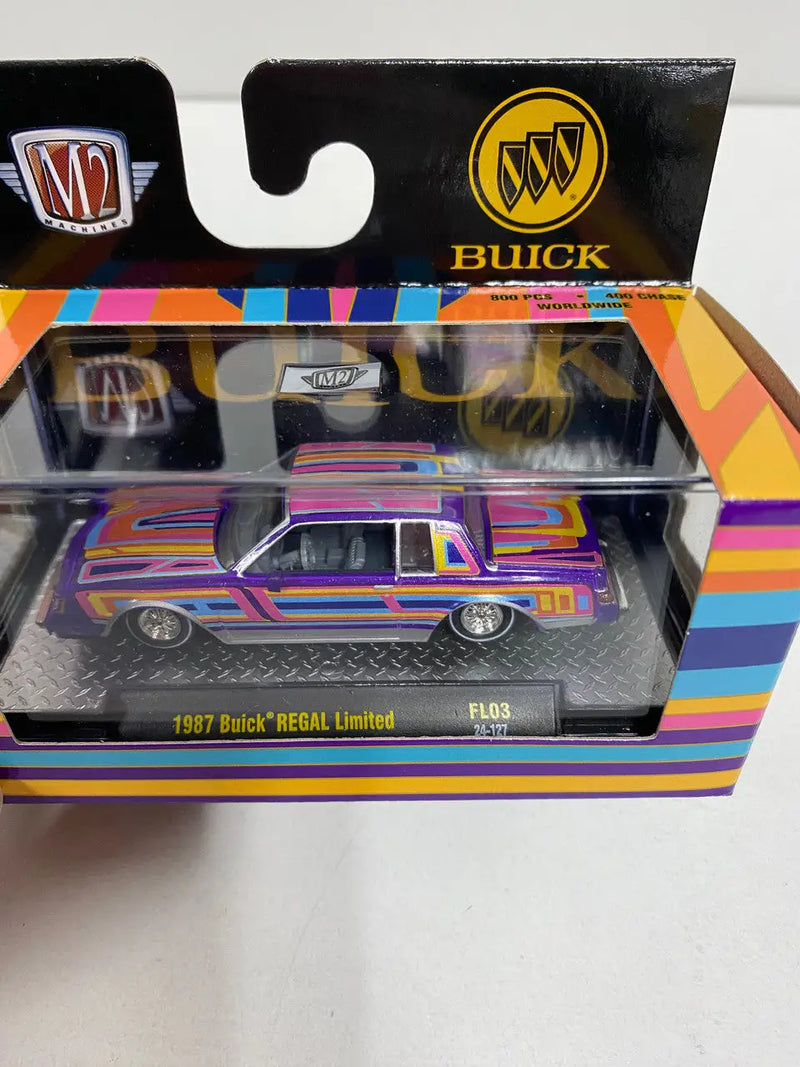 Packaged M2 Machines Fun Lines 1:64 SEMA 1987 Buick Regal Limited toy car collectible