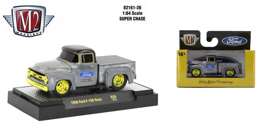 M2 Machines Ground Pounder R26 1956 Ford F-100 Truck RAW CHASE - Collectibles