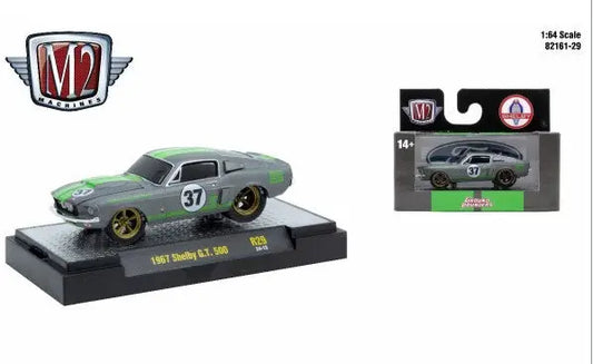 Gray 1967 Shelby GT 500 toy car by M2 Machines Ground Pounder for collectors and enthusiasts