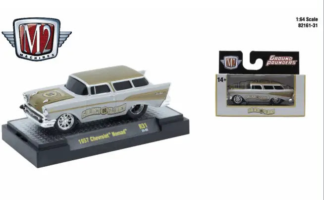 M2 Machines Ground Pounder R31 1957 Chevrolet Nomad - Collectibles