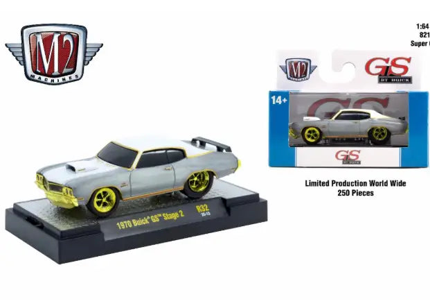 M2 Machines Ground Pounder R32 1970 Buick GS Stage 2 CHASE 250 VERSON - Other