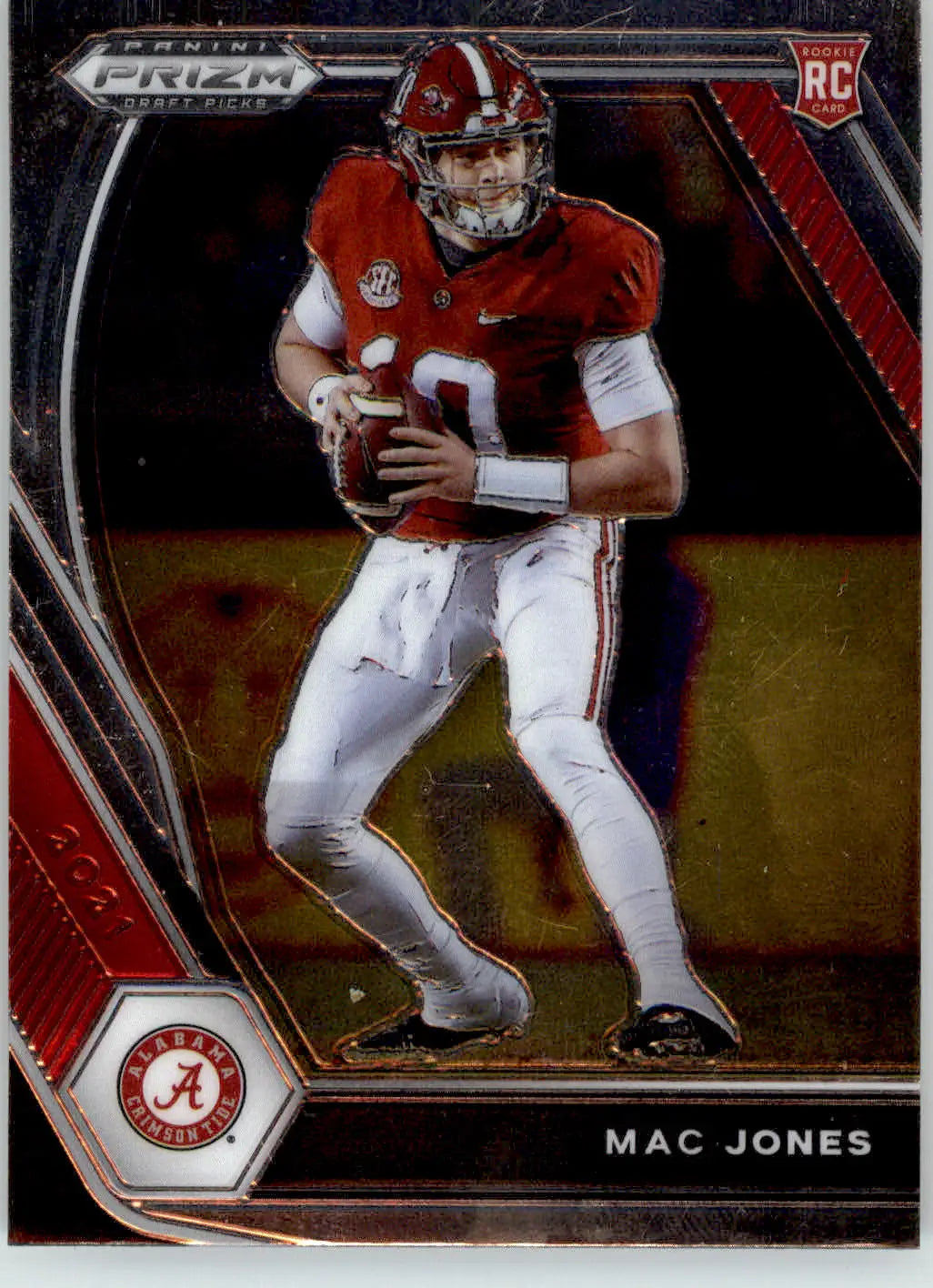 Mac Jones - 2021 Panini Prizm Draft Picks Collegiate - #104 - Football - Football Card Single