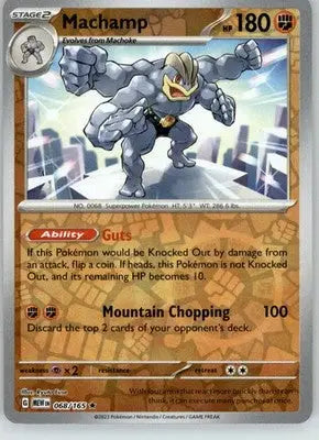 Machamp - 151 - 068/165 - Reverse Holo NM Pokemon - Pokémon Card Single