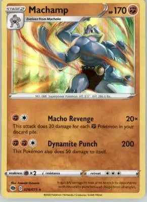 Machamp - Champion’s Path - 26/73 - Holo NM - Pokémon Card Single
