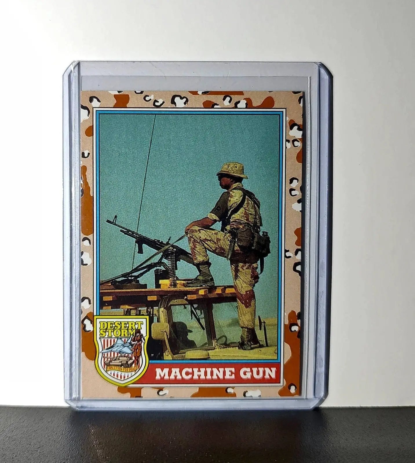 Machine Gun 1991 Topps Desert Storm #95 Card