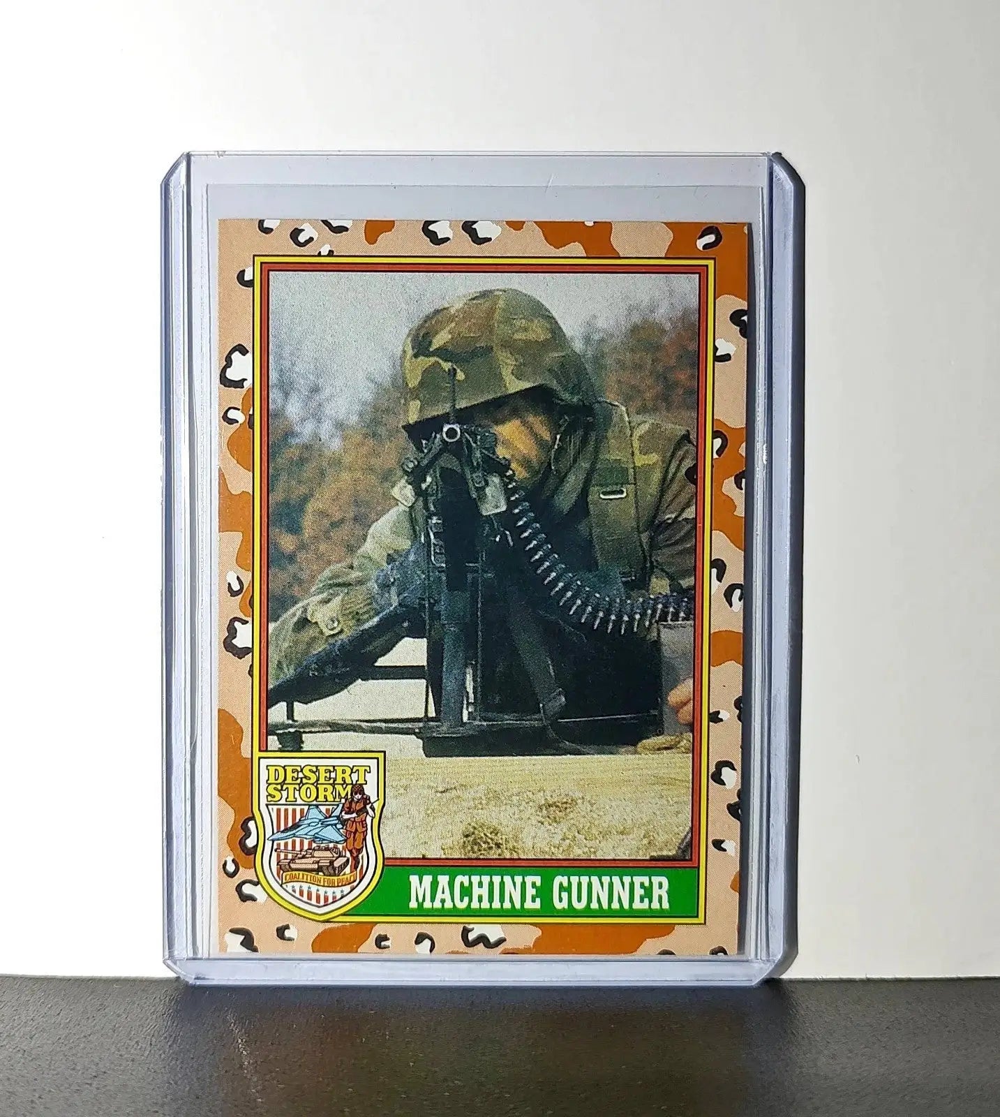 Machine Gunner 1991 Topps Desert Storm #73 Card